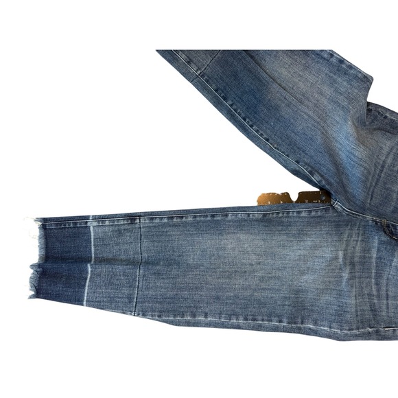 Judy Blue Los Angeles Denim Jeans Womens Size 11/30 Blue Frayed Hem Wide Leg - Picture 6 of 7